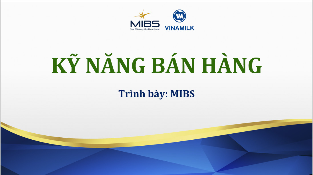Kỹ năng Bán hàng - Nhân viên CH GMSV